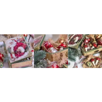 «Пряничная шкатулка» с ёлочными игрушками (Таня Свирко)