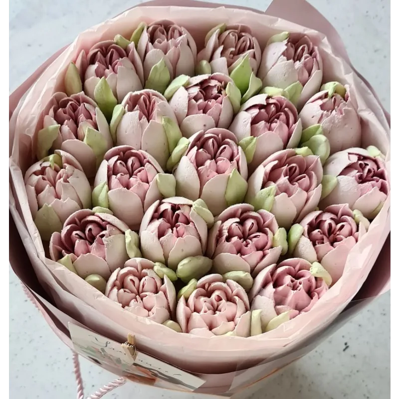 Махровые зефирные тюльпаны (Ляйсян Казыргалина)