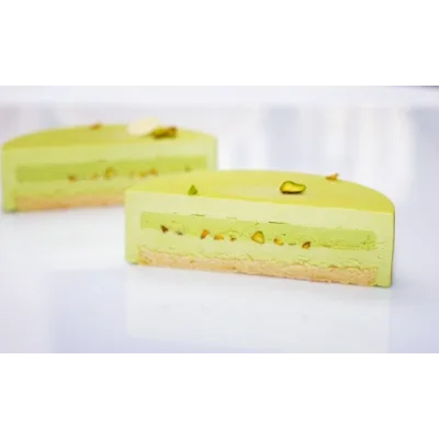 [Cake Pro] Видео урок и техкарта Муссовый Торт "Фисташка-Шоколад" (Александра Овешкова)