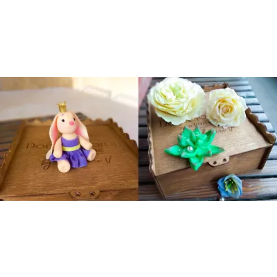 [gdetort.ru] Пластичный Шоколад: Фигурка Зайки, Роза Остина, Суккулент (Виктория Акбердина)