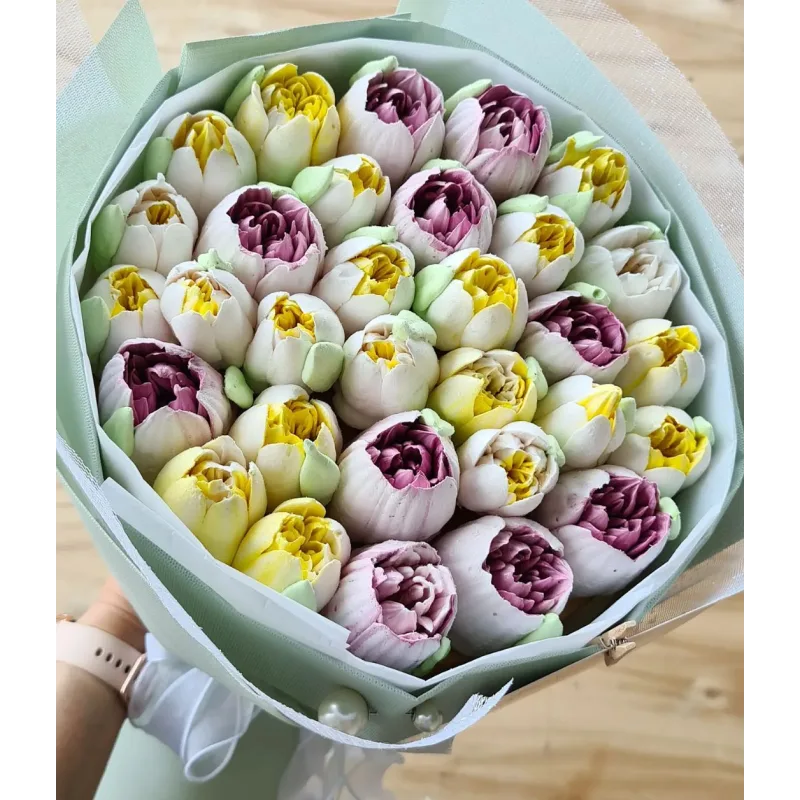 Махровые зефирные тюльпаны (Ляйсян Казыргалина)