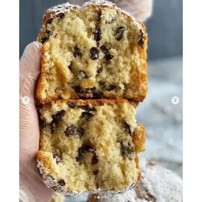 Сливочно-шоколадный бездрожжевой кулич (gift_cookies)