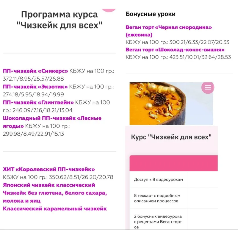 Чизкейк для всех. Тариф Пеку-Продаю (Светлана Шубина, Zero Cake school)