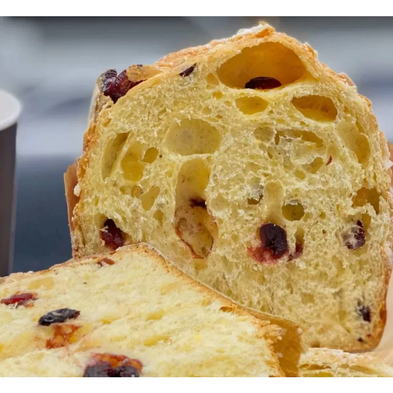 Панеттоне на закваске с вишней и клюквой (Людмила Букина)