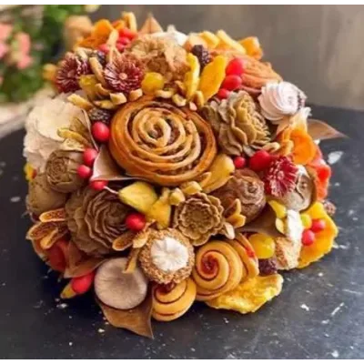 [ВегБукет] Цветы из Восточных сладостей. Пакет На максималках (Юлия Чувьюрова)