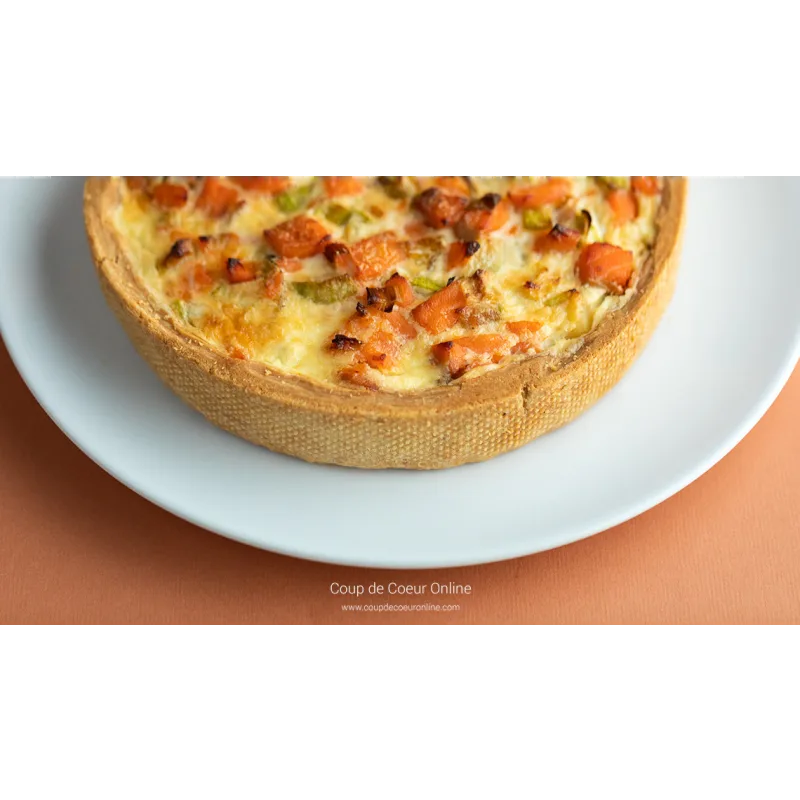 Киш с красной рыбой, цуккини и луком пореем (Екатерина Курбатова, Coup de Coeur Online)