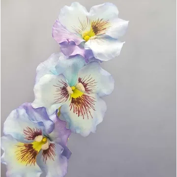 [Где торт?] Сахарный цветок Анютины глазки (Евгения Бочарова)