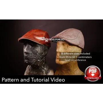 [DieselpunkRo] Выкройка кожаной кепки «Flat Cap»