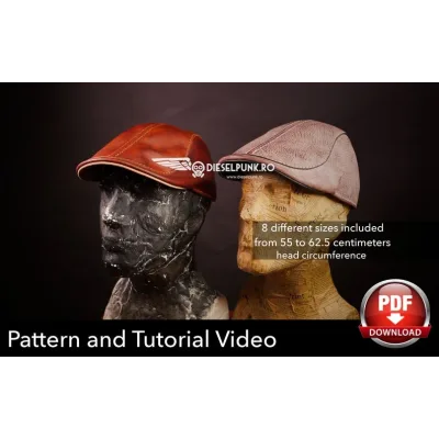[DieselpunkRo] Выкройка кожаной кепки «Flat Cap»