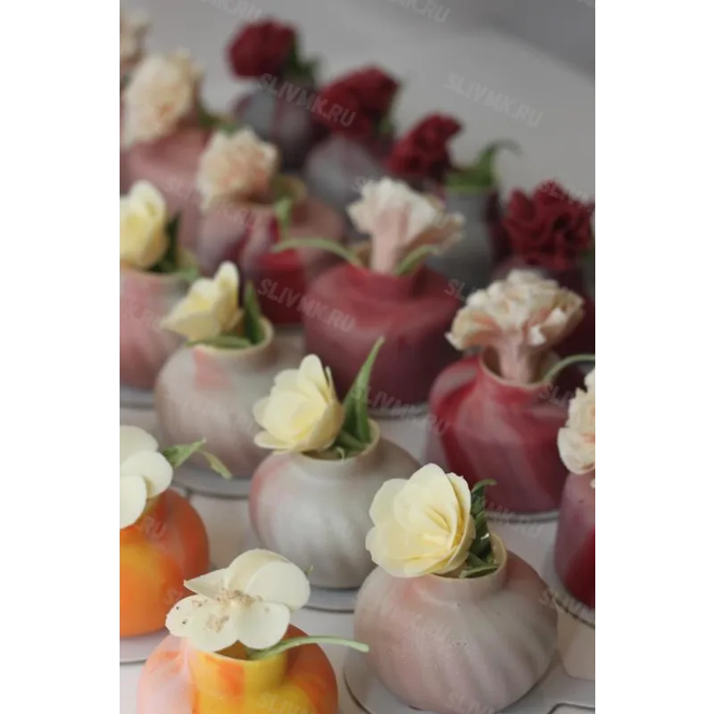 Видео урок "Вазочки с цветами" (Виктория Углева)