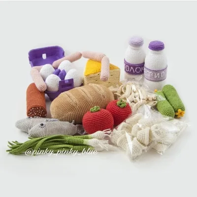 [Игрушки] МК Набор вязаной еды (pinky_pinky_blue)