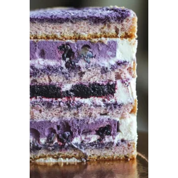Торт Лаванда черника темные ягоды (Нюта Зеленская)