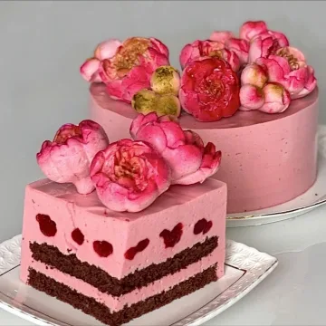 [lobachevavkus] Марафон зефирный торт "Весенний пион" (Оксана Лобачева)