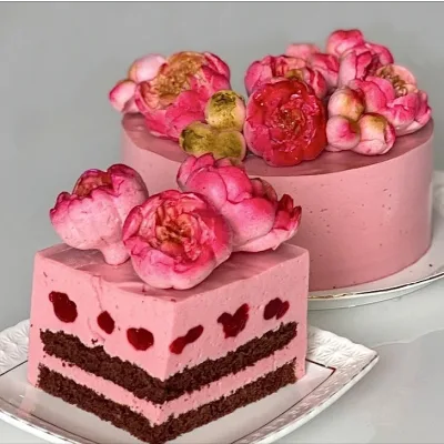 [lobachevavkus] Марафон зефирный торт "Весенний пион" (Оксана Лобачева)