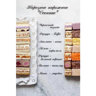 Курс по нарезным пирожным "Осенние" (Ильзира Карагузина)