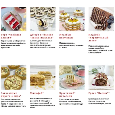 Сборник видеоуроков "Зимние торты и десерты" (Наринэ Шахраманян)