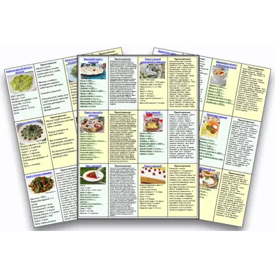 [Меню недели] Карточки с рецептами 1030шт (Дарья Черненко)