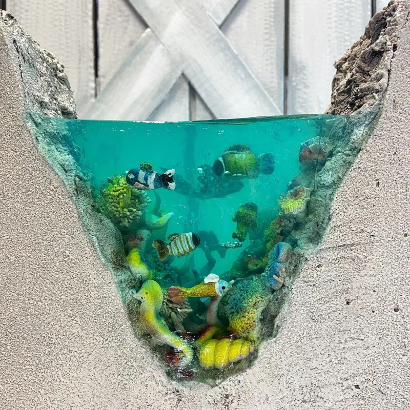 Вертикальный торт «Прозрачный аквариум» (Кристина Дольник)