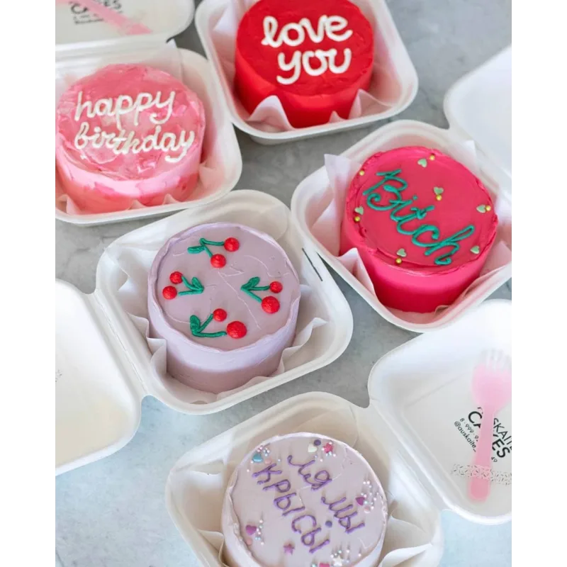 Бенто-торт с нуля (auskaite_cakes)