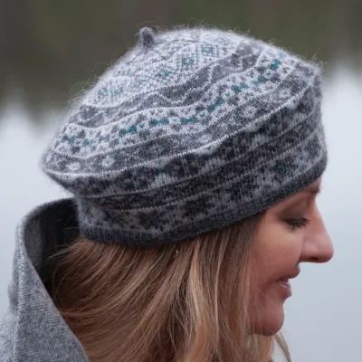 Берет Frosty Flowers (Татьяна Мулокас)