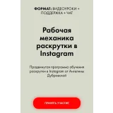 Рабочая механика раскрутки в Instagram (Ангелина Дубровская)