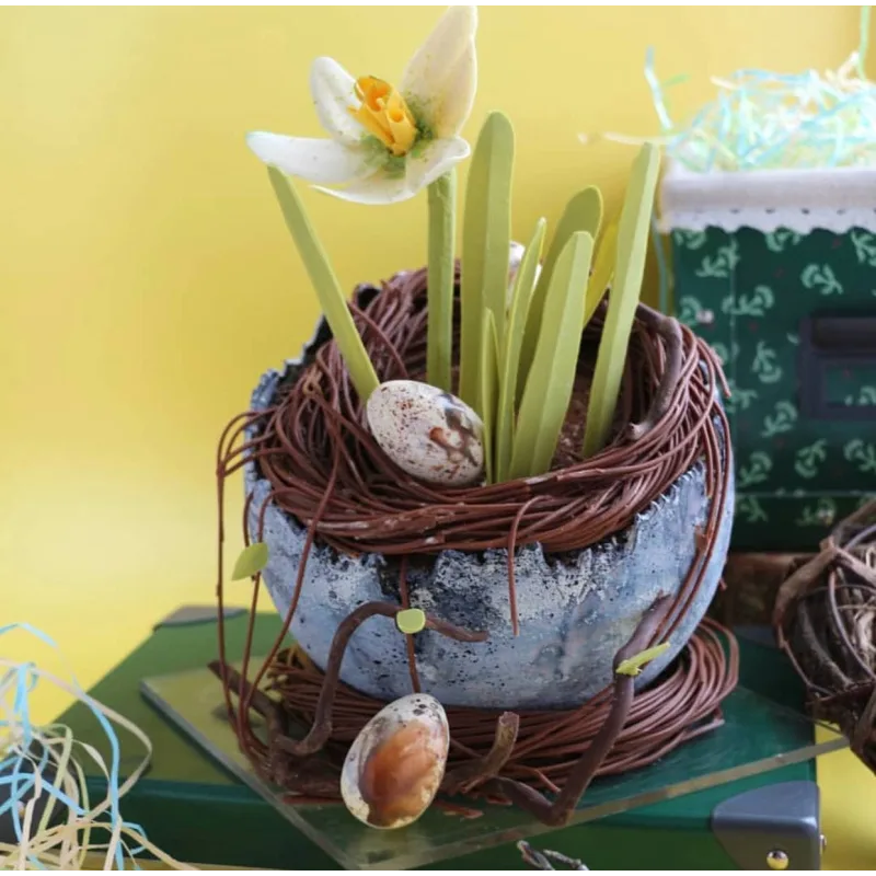 Торт "Пасхальное гнездо" (Ксения ПаниМарципани)