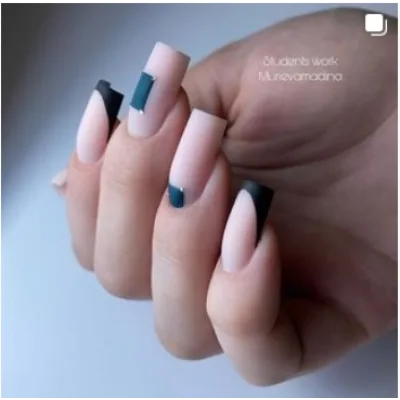 Салонное моделирование. Техника опила формы квадрат  (Мадина Муриева)