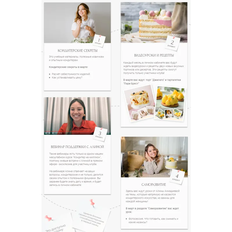 Закрытый женский кондитерский клуб Alina2Cake Club. Весь 2022 + декабрь 2021 (Алина Ахмадиева)