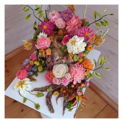 Кремовая флористика (vitalija_cake)