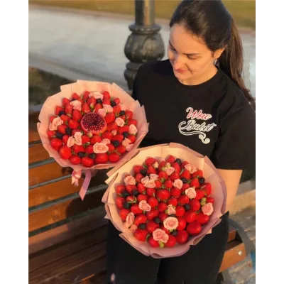 Клубника в шоколаде + мк ягодный букет [wow-buket]