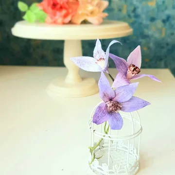 [Где торт?] Вафельный цветок Клематис (Евгения Бочарова)