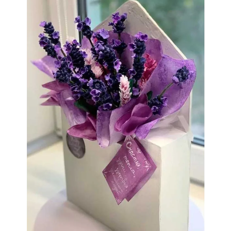 Вертикальный торт "Конверт с цветами" (Кристина Дольник)