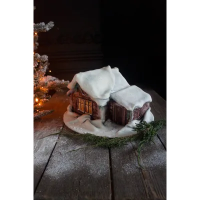 Зимний торт "Дом" (Елена Гнут)