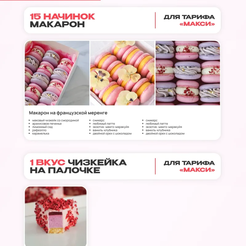 Мини десерты 2.0. Тариф Макси (Алина Вельвет)