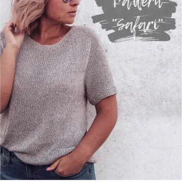[Вязание] Футболка «Safari»  (Марина Беркутова)