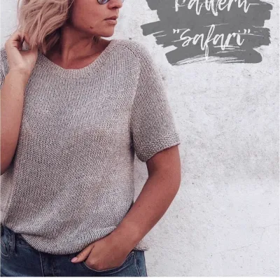 [Вязание] Футболка «Safari»  (Марина Беркутова)