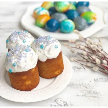 Кулич ПП с белковой помадкой (Катя Абрамова)