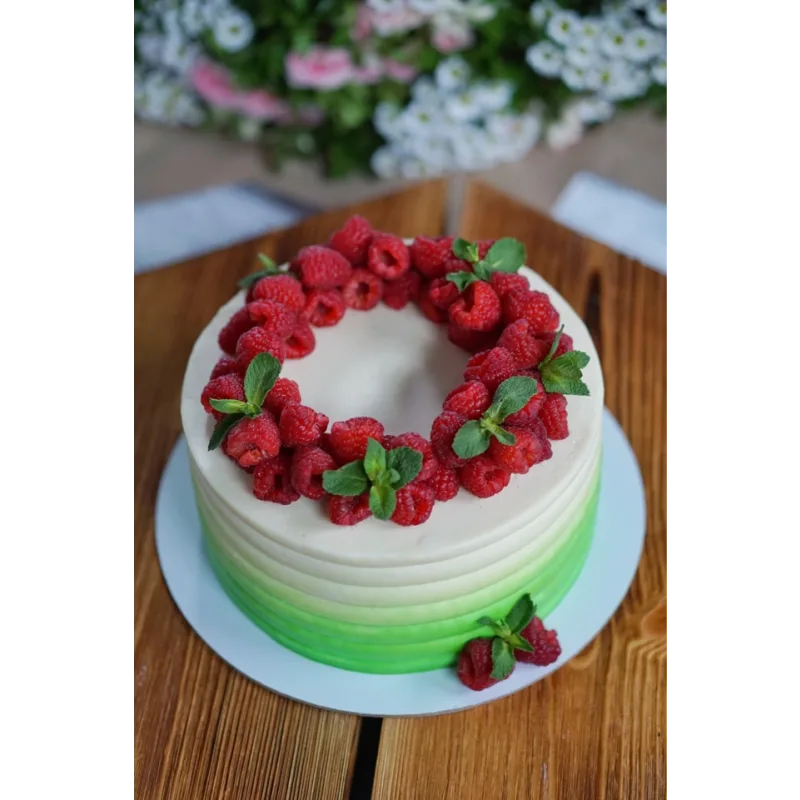 Торт "Мята базилик малина" (Анна Ульянова, Anuta_maletina)