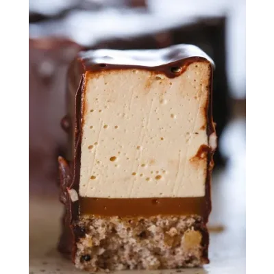 Порционное пирожное птичье молоко "карамель/грецкий орех" (Галина Макеева)