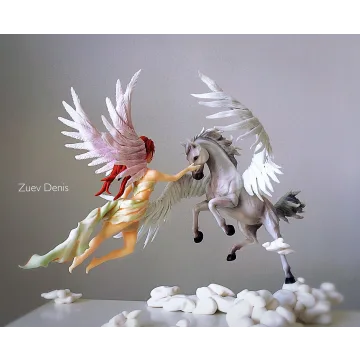 [zuevdeniss] Курс по лепке «Пегас и ангел» (Денис Зуев)