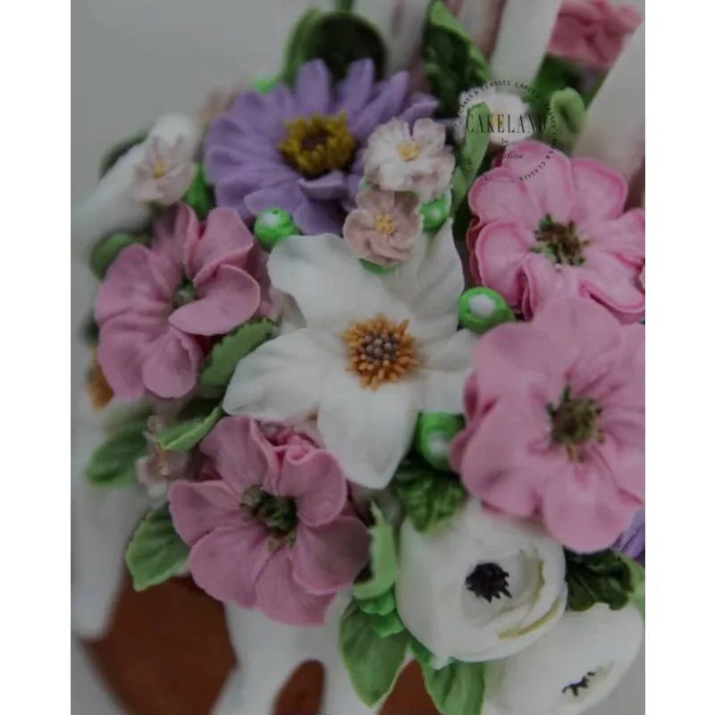 Цветы и ягоды из айсинга (Alevtinas_cakeland)