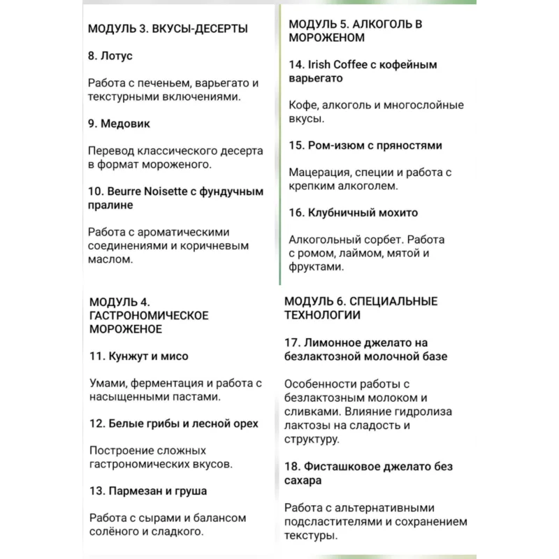 Курс Мороженое 2.0 (Мария Селянина)