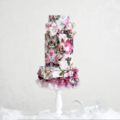 Текстильный декор из вафельной и сахарной бумаги (Александра Булгакова)