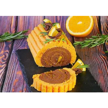 [Pastry-School] Рулет «Шоколад-Апельсин» (Елена Крохмаль)