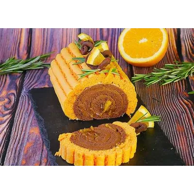 [Pastry-School] Рулет «Шоколад-Апельсин» (Елена Крохмаль)