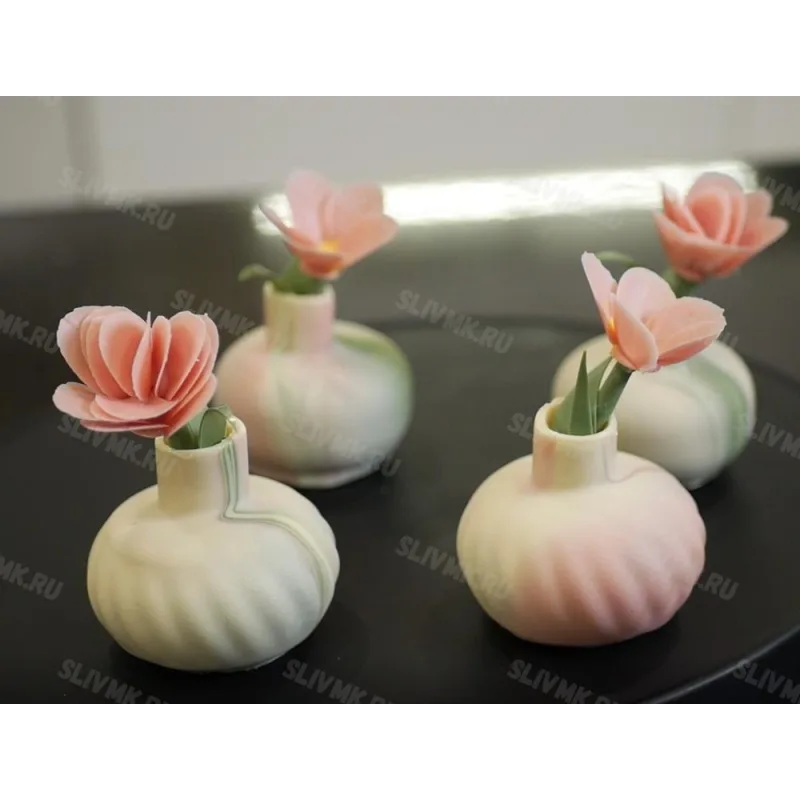 Видео урок "Вазочки с цветами" (Виктория Углева)