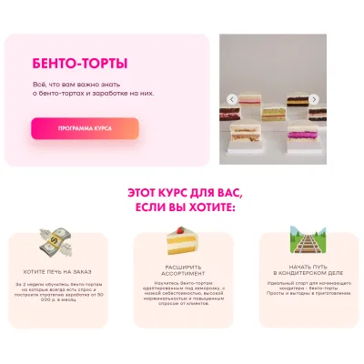 [Alina Velvet] Бенто-торты. Тариф Бизнес на бенто (Алина Вельвет)