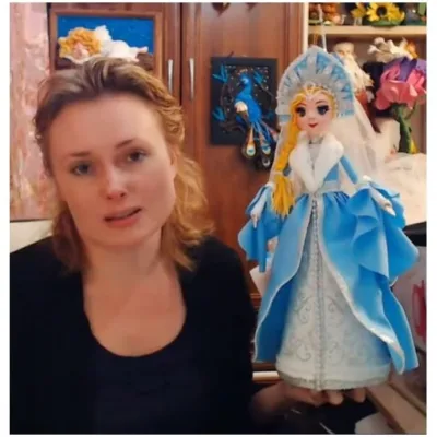 [Фом-арт] Запись МК «Снегурочка» 40 см (Татьяна Шмелева)