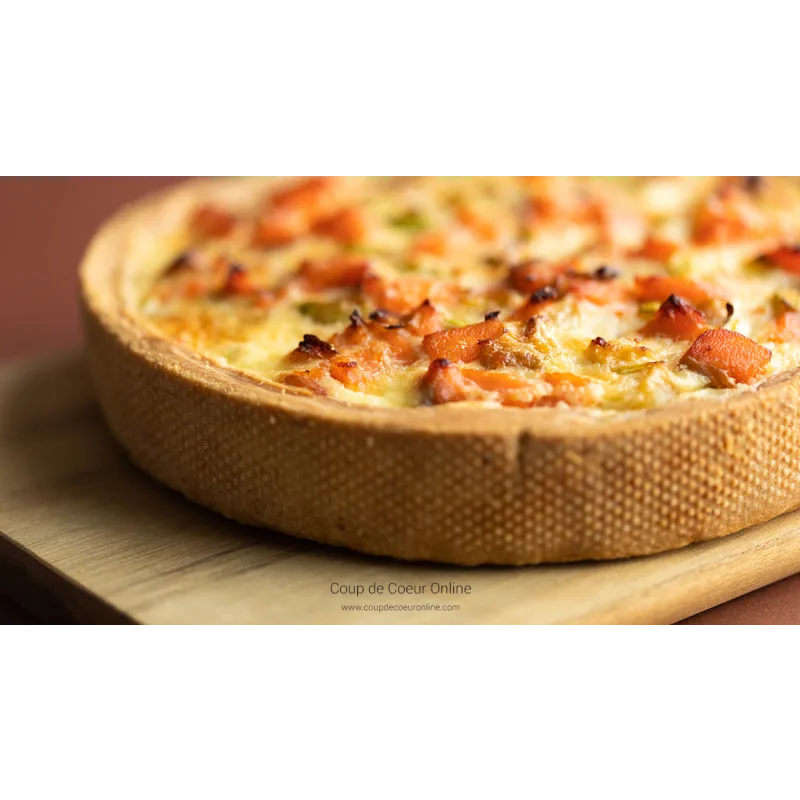 Киш с красной рыбой, цуккини и луком пореем (Екатерина Курбатова, Coup de Coeur Online)