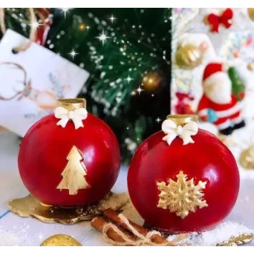 Муссовый десерт "Новогодние шары" (Екатерина Завирюха)